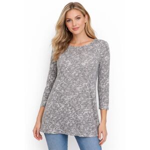 ✨Cut Loose Jacquard Print Grey Sz Large Top✨